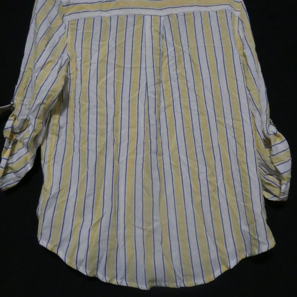 PINK ROSE striped button up shirt, small - Picture 11 of 11